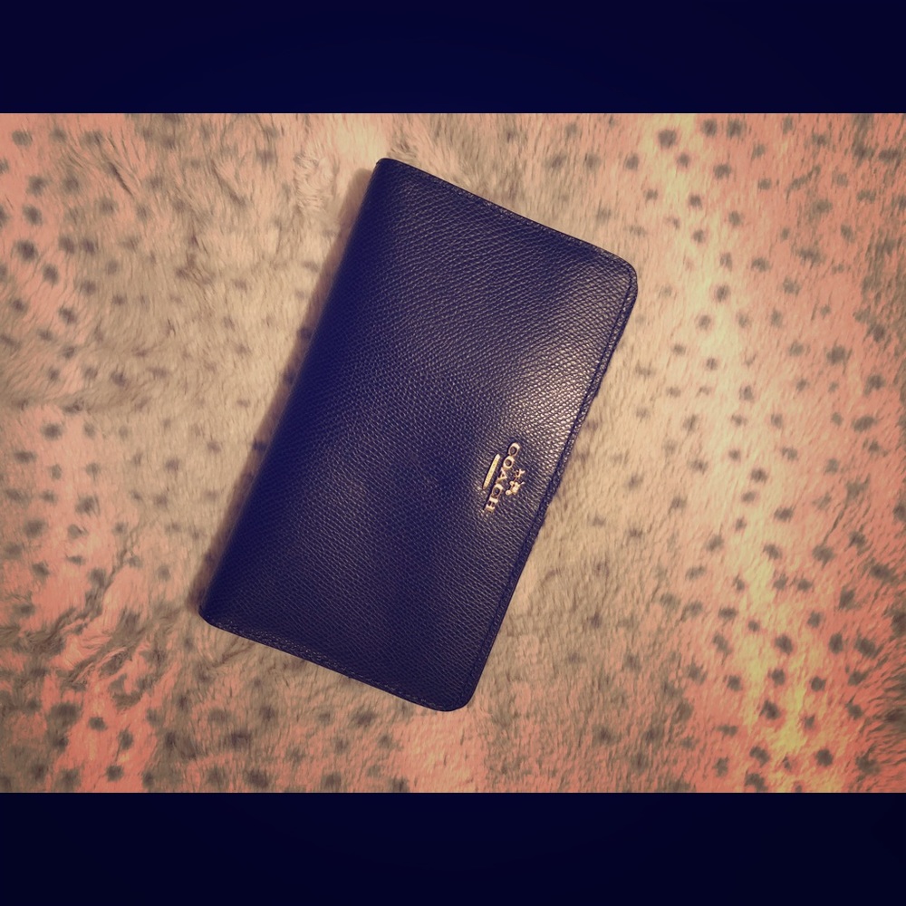 Navy blue Coach wallet